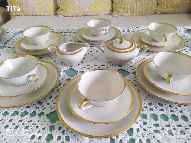 17 Части Сервиз за Чай на Eschenbach, Bavaria, снимка 5 - Сервизи - 32936213