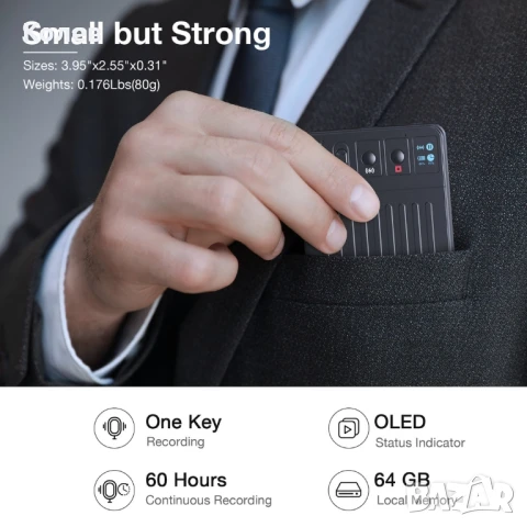 CHIME NOTE Pro AI - гласов рекордер с ChatGPT, снимка 5 - Друга електроника - 50834132