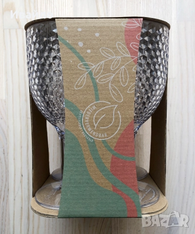 Елегантни универсални пластмасови чаши, имитация на стъкло - 4 бр., снимка 4 - Чаши - 52613939