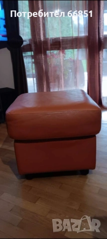 КОЖЕНА ХОЛНА ГАРНИТУРА, снимка 4 - Дивани и мека мебел - 53071455