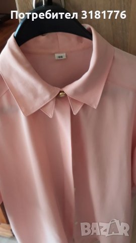 Дамска копринена риза с къс ръкав. , снимка 1 - Ризи - 36765149