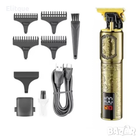 Машинка за подстригване V G R, Контур на брада и тяло, Четка и гребен за избледняване, снимка 3 - Машинки за подстригване - 52897149