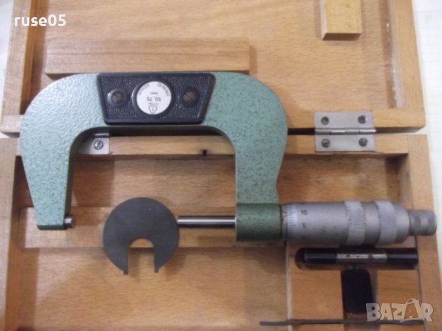 Микрометър "50 - 75 мм" германски работещ, снимка 3 - Други инструменти - 43300779
