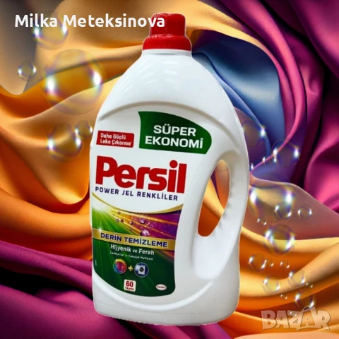 Течен перилен препарат Persil за цветно пране – 3,9 литра, 60 пранета, дълбоко почистване, снимка 2 - Други стоки за дома - 49765858