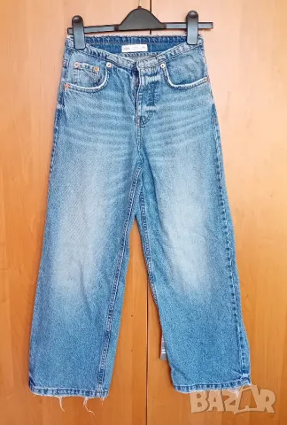Дънки с широк крачол Zara , снимка 3 - Детски панталони и дънки - 48650199