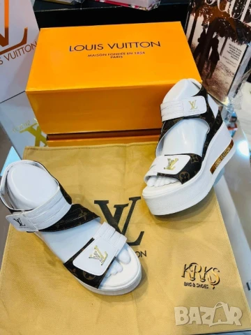 сандали на платформа louis vuitton , снимка 4 - Сандали - 51040442