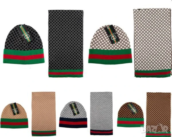 шапка и шал hugo boss emporio armani gucci louis vuitton , снимка 9 - Шапки - 50744783