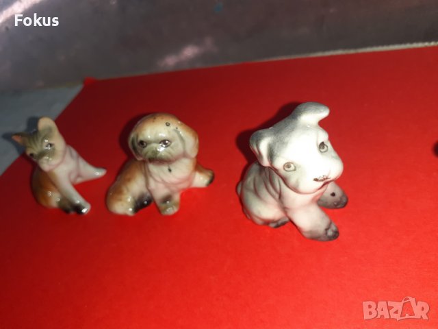 Лот много красиви фигури кученца миниатюри порцелан, снимка 5 - Антикварни и старинни предмети - 37635059