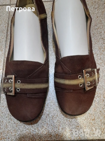 Кафяви дамски обувки , снимка 1