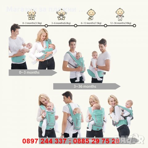 Кенгуру за деца със столче, снимка 11 - Кенгура и ранички - 28262010