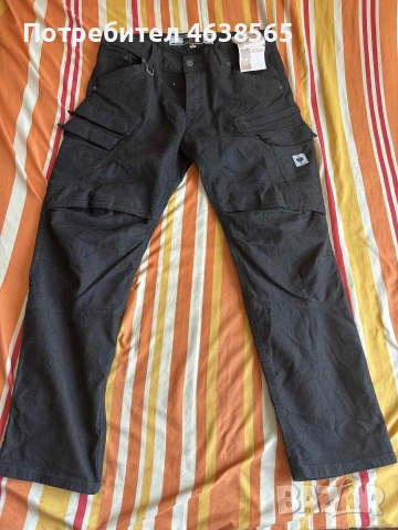 Нов работен дънков карго панталон Engelbert Strauss, снимка 4 - Панталони - 53174857