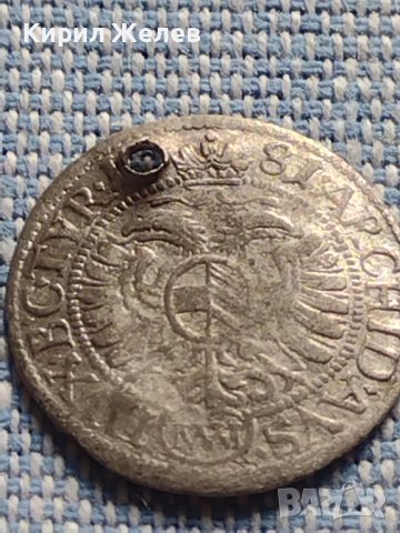 Сребърна монета 1 кройцер 1681г. Леополд първи Виена Свещена Римска Империя 13770, снимка 6 - Нумизматика и бонистика - 42930794