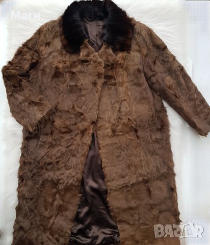 Дамско палто естествен косъм размер ХЛ, снимка 6 - Палта, манта - 43743660