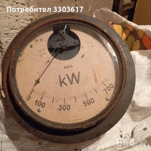 Оригинален ватметър от Немски радиопредавател -1936г