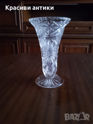 Кристални, старинна, красива, кристална ваза, снимка 1 - Други ценни предмети - 42946103