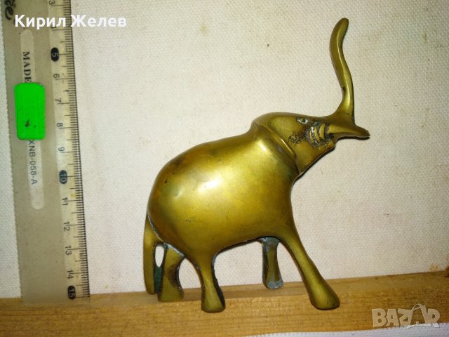 КЪСМЕТЛИЙСКА ОРНАМЕНТИРАНА МЕСИНГОВА ФИГУРКА СЛОНЧЕ - За ЩАСТИЕ МЕТАЛНА Статуетка за ДОМА 41398, снимка 10 - Статуетки - 43888509