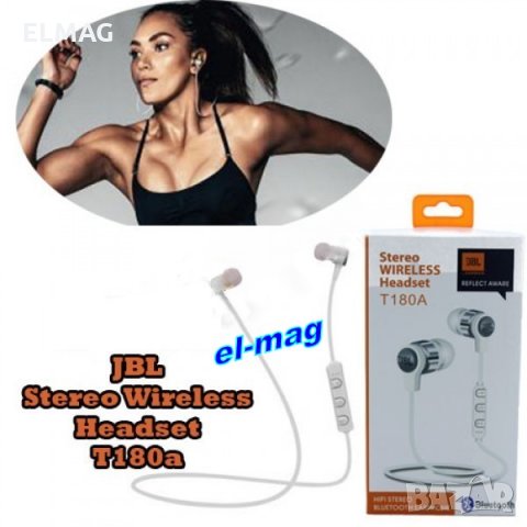 СПОРТНИ СЛУШАЛКИ Stereo Wireless Headset -Т180А, снимка 11 - Bluetooth слушалки - 28097619