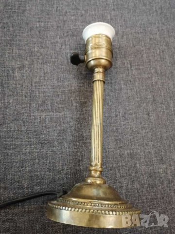 Стара нощна лампа от бронз. , снимка 6 - Антикварни и старинни предмети - 27967536