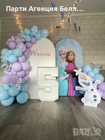 Бюджетна украса за Рожден ден Фроузен Елза и Ана Frozen , снимка 3 - Други - 49762454