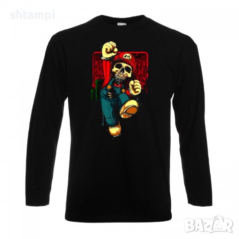 Мъжка тениска Mario Zombie Игра,Изненада,Подарък,Празник,Повод, снимка 2 - Тениски - 37243341