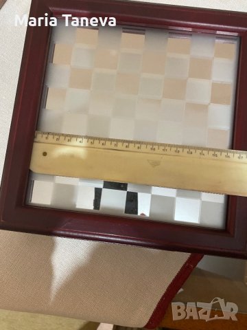 Луксозен шах със стъклени фигури, снимка 5 - Шах и табла - 29645229