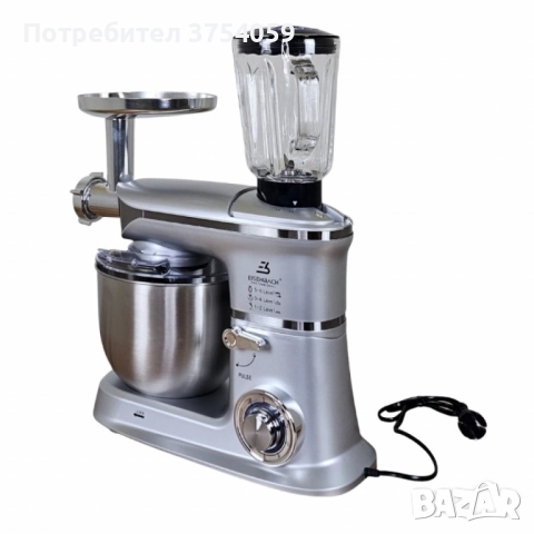 Мултифункционален кухненски робот 3 в 1 Eisenbach – 2000W мощност, купа 6,5 л, снимка 4 - Кухненски роботи - 52381571