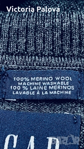 Луксозно поло унисекс GAP 100% Extra Fine Merino Wool като коприна, снимка 14 - Блузи с дълъг ръкав и пуловери - 53567119