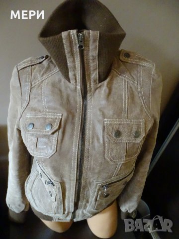 100% Естествено ДАМСКО КОЖЕНО ЯКЕ TOM TAILOR, снимка 13 - Якета - 31619109