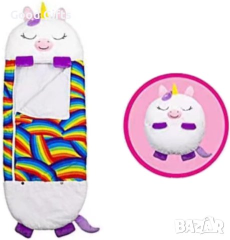 2в1 Детски спален чувал HAPPY NAPPERS , Бял Еднорог, снимка 3 - Спални чували за бебета и деца - 43389855