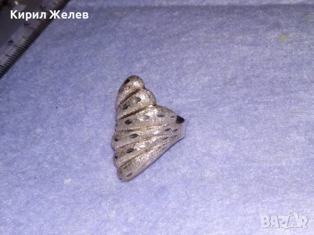 ПРЕКРАСЕН РЪЧНО ОРНАМЕНТИРАН СРЕБЪРЕН АРТ ДЕКО ПРЪСТЕН СРЕБРО 925 с БЯЛА ПОЗЛАТА 34498, снимка 10 - Пръстени - 39460950