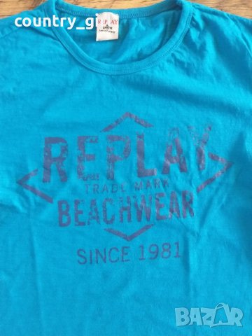 Replay  - страхотна мъжка тениска КАТО НОВА, снимка 2 - Тениски - 26440044