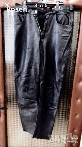 Продавам:Рокерски кожен панталон., снимка 2 - Панталони - 48411516