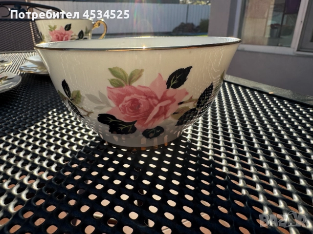 Рядък винтидж сервиз Windsor – Royal Stafford England, Bone China, снимка 7 - Антикварни и старинни предмети - 52438824