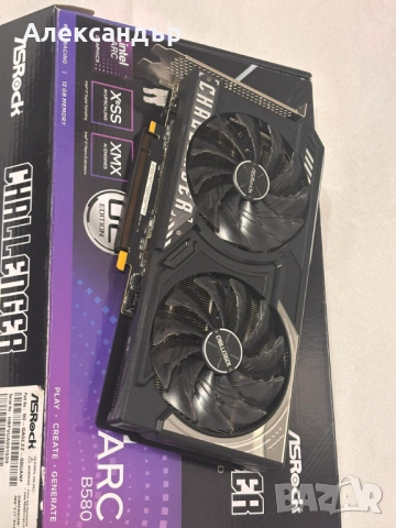 Продавам видеокарта Asrock Challenger Intel B580 OC 12GB, снимка 3 - Видеокарти - 53394023
