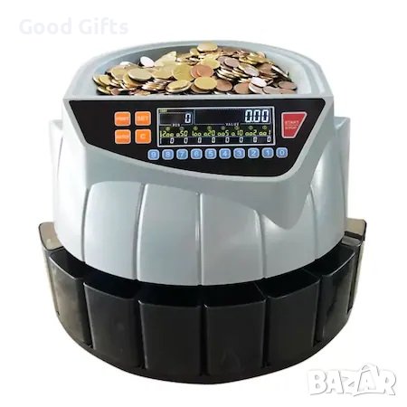 Машина за броене и сортиране на монети с LED дисплей