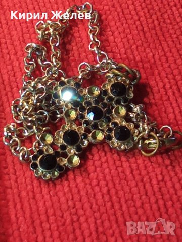 СТАРО АЖУРНО МЕСИНГОВО ВИНТИДЖ АРТ КРЪСТЧЕ - КОЛИЕ с ВЕРИЖКА 21148, снимка 2 - Колиета, медальони, синджири - 36975034