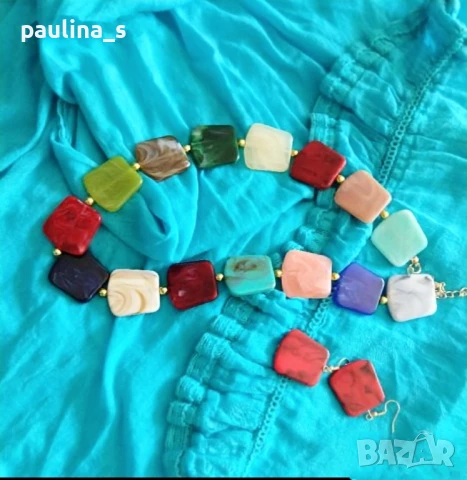 Два различни броя / Комплект от шал и бижута , снимка 7 - Бижутерийни комплекти - 29220720