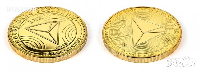 Трон Монета / Tron Coin ( TRX ) - Gold, снимка 2 - Нумизматика и бонистика - 32414834