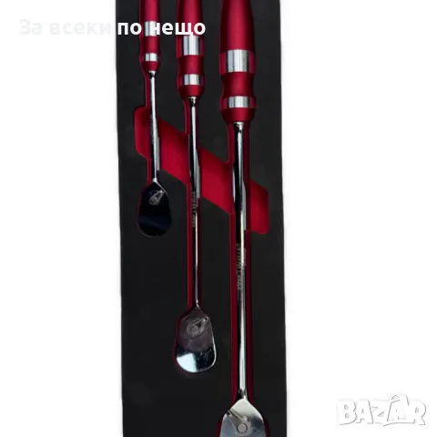 Комплект удължени, усилени тресчотки с плоска глава и функция за обръщане 3 части 1/4", 3/8" и 1/2" , снимка 3 - Други инструменти - 50366343