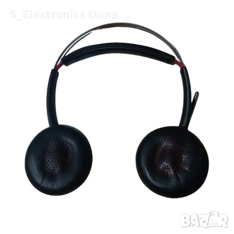 Професионални слушалки Plantronics Voyager Focus UC MS + стойка за бюро, снимка 3 - Bluetooth слушалки - 48408443