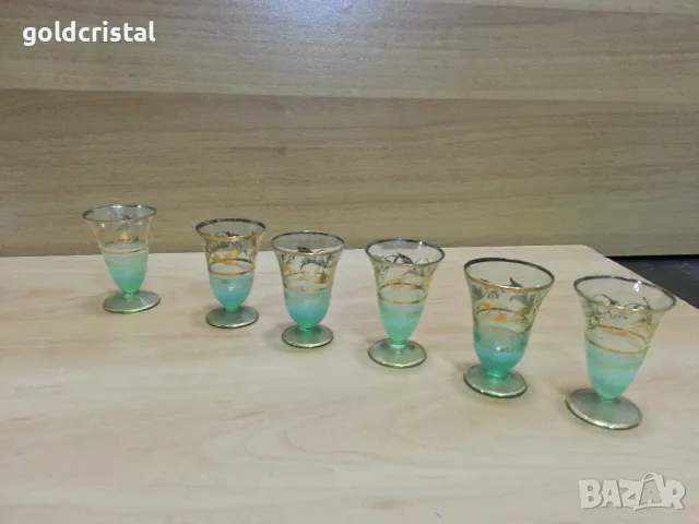 стари стъклени чаши чашки, снимка 6 - Антикварни и старинни предмети - 38583461