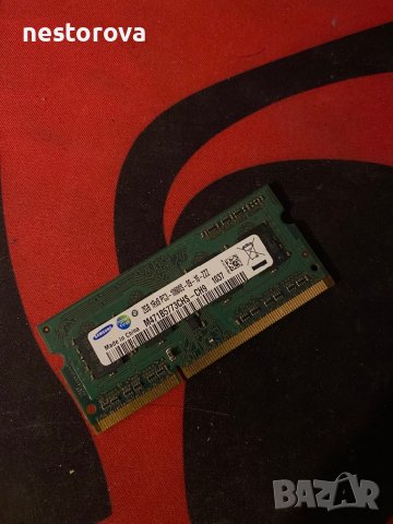 Рам памет за лаптоп Samsung DDR3 2 GB, снимка 1 - Части за лаптопи - 43272421