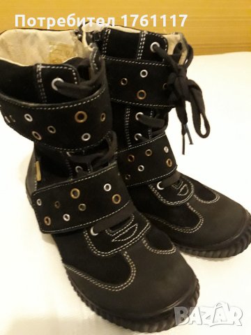 Hush Puppies-Боти естествен велур, снимка 9 - Детски боти и ботуши - 26289686