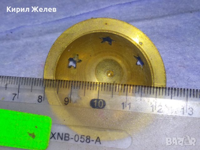 СТАРО БРОНЗОВО КАПАЧЕ за СЪДЧЕ - ПОСТАМЕНТ КАДИЛНИЧКА  За АРОМАТНИ ПРЪЧИЦИ или ДРУГО 41336, снимка 2 - Други ценни предмети - 43651000