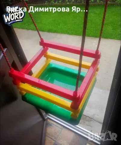 Детска люлка със закрепващи въжета и метални халки, снимка 2 - Други - 49816058