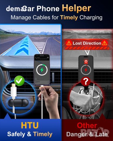 Магнитна стойка за кола за телефон iPhone 12-15 Pro Max Plus Mini, сив, снимка 4 - Резервни части за телефони - 43075070