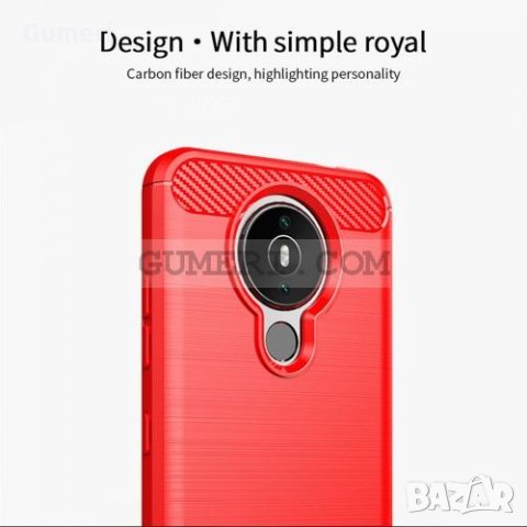 Nokia 1.4 Противоударен Силиконов Гръб- Карбон, снимка 4 - Калъфи, кейсове - 33411377