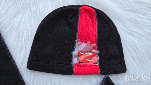 Шапка шал и ръкавици Маккуин Светкавицата 5-8 години - НОВ, снимка 13 - Шапки, шалове и ръкавици - 52733122