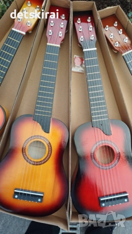 Дървена китара 63 см, снимка 2 - Музикални играчки - 17908063