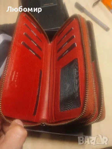 Дамски портфейл Lavalen® от естествена кожа - Голямо дамско портмоне за монети с RFID 
, снимка 4 - Портфейли, портмонета - 47544279